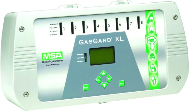 MSA Safety GasGard XL, Wall Mount, 6 Channel, 2 Relay