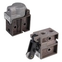 AVENTICS A-Pilotair Series Directional Valve, 1/4" NPTF, Die-Cast Aluminum, Chrome, 2-BA-1, Manual Op, Panel Installation