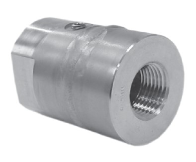 Model L990.34 Welded Diaphragm Seal, 1/4" NPT Female x 1/4" NPT Female, All SS, 1/4" NPT Flushing Connection, 1500 PSI Rating