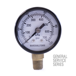 Marsh General Service Pressure Gauge 1.5", 300 PSI/KPa