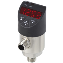 Wika PSD-4, 0-200 PSIG Range, Two Switching Outputs (PNP/NPN) Electronic Pressure Switch with Display, 1/2" NPT, M12 4-Pin Electrical Connection