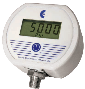 Cecomp F4B Series Battery Powered Digital Pressure/Vacuum Gauge, NEMA 4X Housing