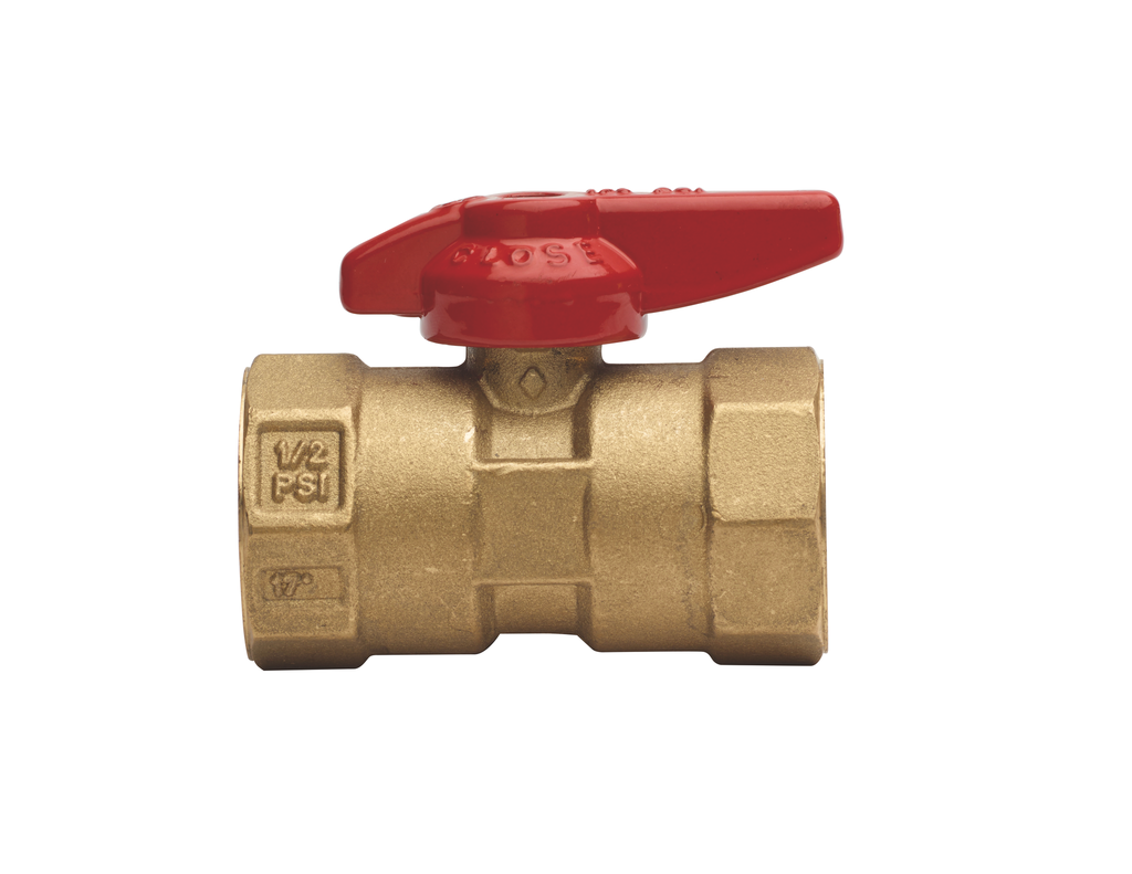 9280 Gas-Cock Series Gas Ball Valve, Unibody Design, Standard Port, FIP x FIP Threaded