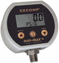 Cecomp F16BN FP Series NEMA 4X Battery Powered Absolute Vacuum Gauges for Food Processing