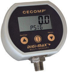 Cecomp F22BN FP Series NEMA 4X Battery Powered Absolute Vacuum Gauge for Food Processing