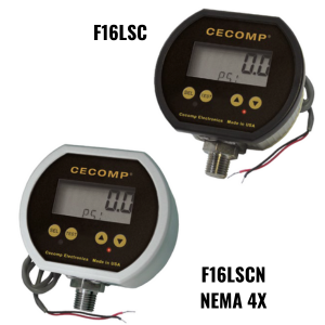 Cecomp F16LSC Series 2-Wire Loop Powered Digital Pressure Transmitter w/Display Backup