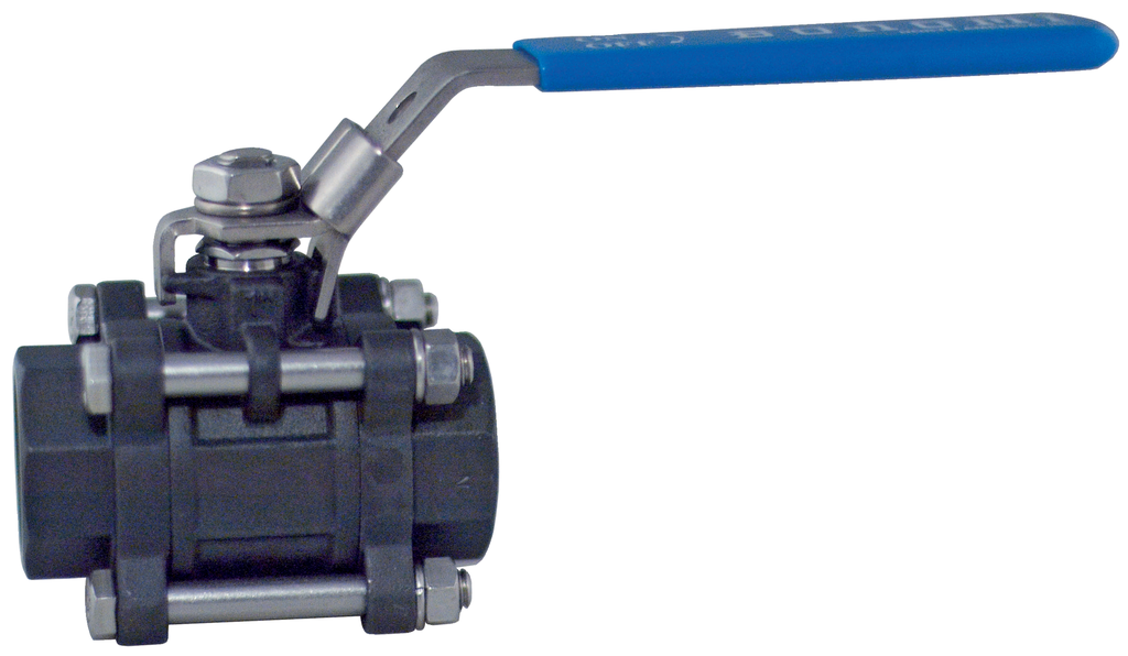 610LL / 611LL / 612LL North America Series Full Port 3 pc. Carbon Steel Ball Valve w/ Locking Lever