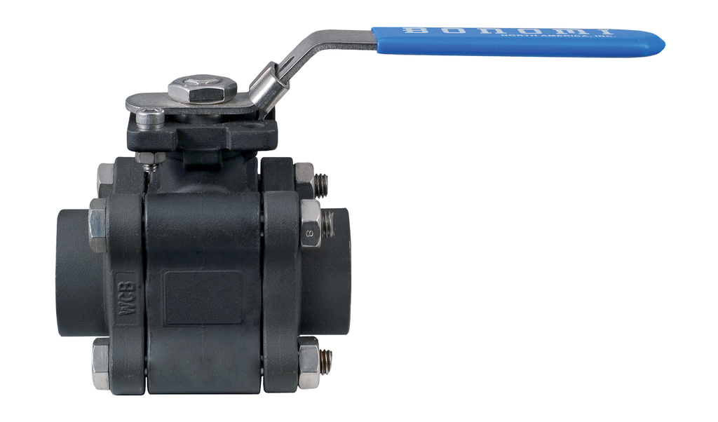 640LL / 641LL / 642LL North America Series Full Port High Performance 3 pc. Carbon Steel Ball Valve with PEEK seats w/ Locking Lever and ISO 5211 Mounting Pad