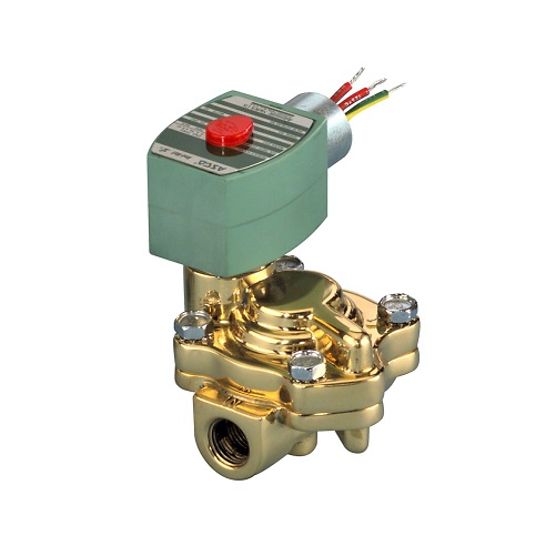 221 Series Brass, 2-Way, NO, Slow Closing Solenoid Valve