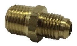 Lasco 17-4811 1/4" Flare by 1/4" Male Pipe Thread Brass Adapter