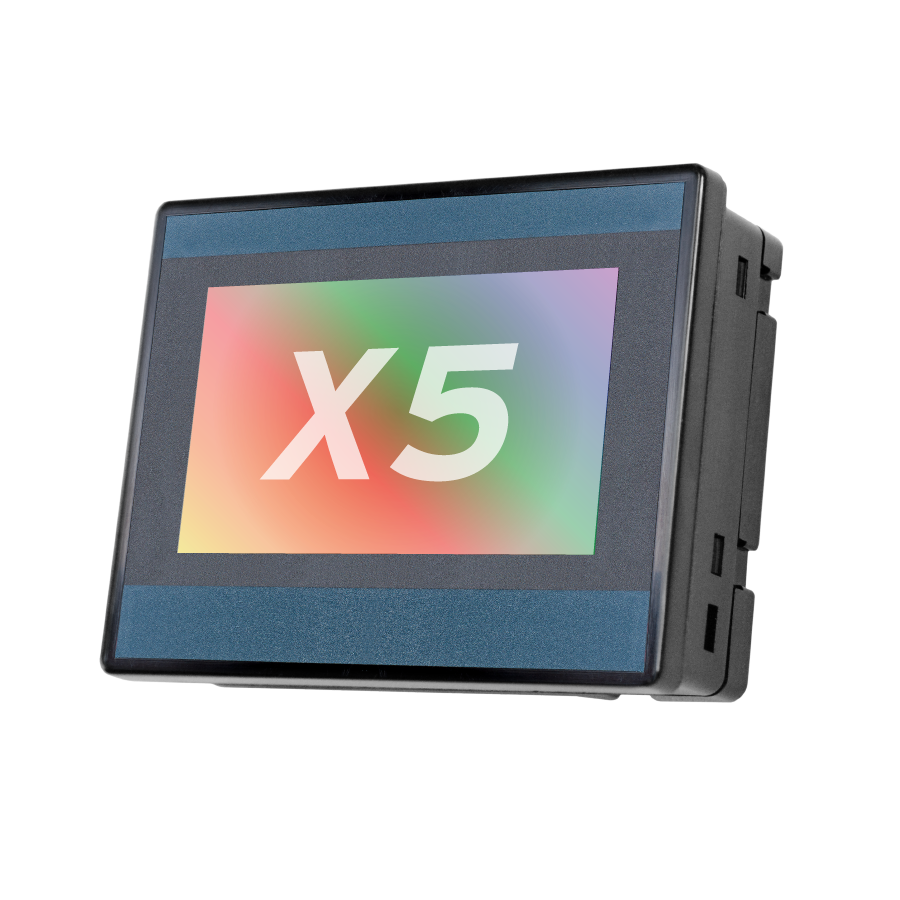 X5 Controller 4.3", 4 DC In, 4 DC Out, 4 Analog In (mA/V), WebMI License unlimited preloaded