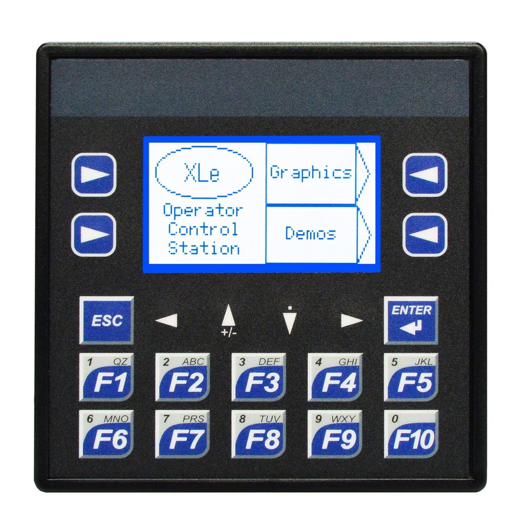 XLEe Controller 2.2", 12 DC In, 6 Relay Out, 4 Analog In, (mA/V), WebMI License unlimited preloaded