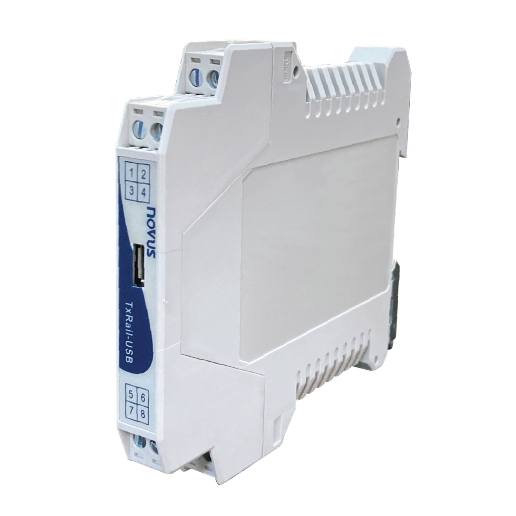 DIN Rail Temperature Transmitter. Accepts temperature Input signals (Thermocouple J/K/T/E/N/R/S/B, PT100/1000 RTD, NTC, 0-50mV and converts to 4-20mA/0-10V output signal.