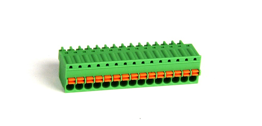 15 position Spring-clamp Terminal Block for SmartRail