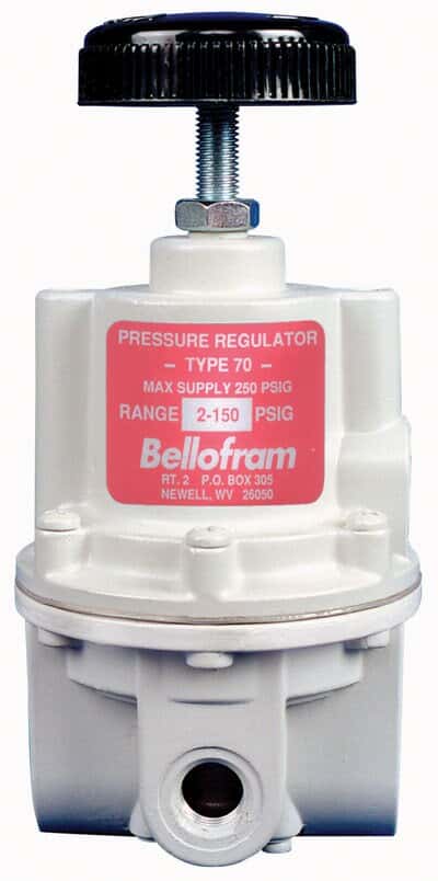 T70BP High Flow Back Pressure Air Regulator 1/4" NPT, 0-2 PSI