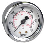 WIKA Industrial Pressure Gauge 2", 3000 PSI/Bar, Liquid Filled