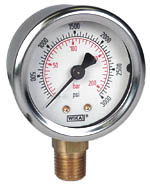 WIKA Industrial Gauge 2", 3000 PSI/Bar, Liquid Filled