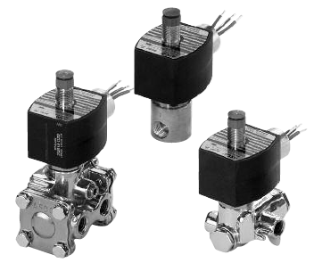 344 Series 0.55 W Low Power, 4-Way, Dual Solenoid Valve