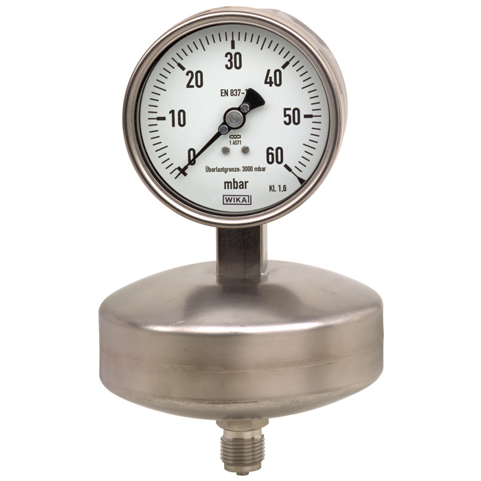 632.51 4" or 6" SS Series Capsule Pressure Gauge, OVP Safe632.51 4" or 6" SS Series Capsule Pressure Gauge, OVP Safe632.51 4" or 6" SS Series Capsule Pressure Gauge, OVP Safe, SS Wetted Parts