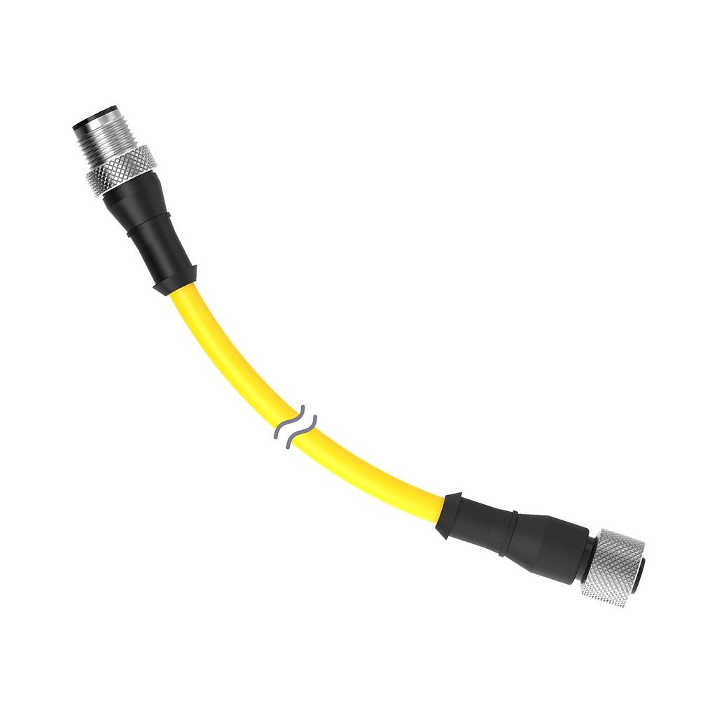 Cordset A-Code M12 to A-Code M12 Double Ended, DEE8CSSB-51D