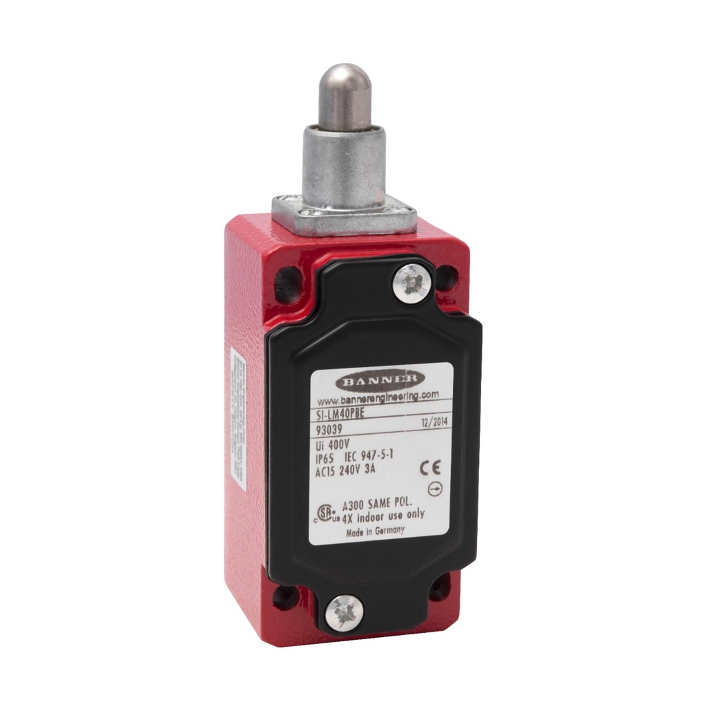 Limit Switch: Metal Plunger Actuator, SI-LM40PBE