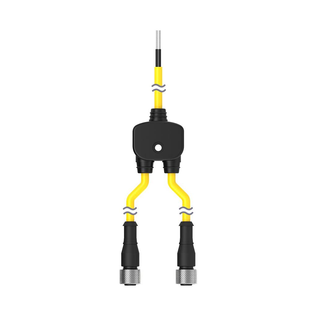 M12 Quick Disconnect Splitter Cable, CSB-UNT525M1251