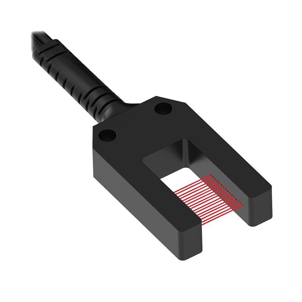 Plastic Fiber, Opposed Mode Array, Slot Width 10 mm, Core Dia.: 32 x 0.25 mm, PDIRS1X326U10