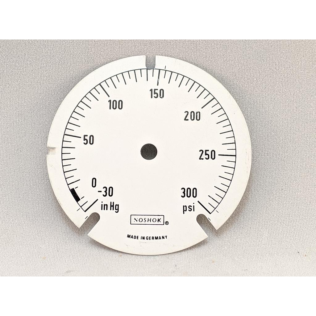 [25-3D-30V300P] Dial Only for 25.310 Series 30" Hg X 300 psi