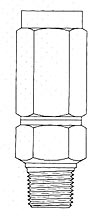 [050B] SNUBBER 3/8" BRASS 0-5000PSI FOR GAS & LIQUID