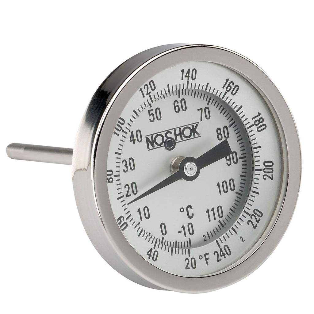 Stainless Steel 6 Probe Thermometer - 1/2 MNPT