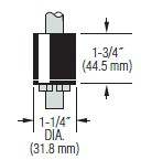 [26032] Float for LS-800 Series, Buna N, 1.25" Dia x 1.75" Height