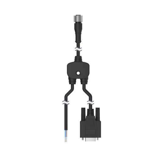 [809381] M12 Quick Disconnect Splitter Cable, CSB-M1241DB9