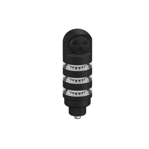 [806713] Tl50 Pro Tower Light With Sealed Loud Audible, Beacon Black Housing: 3 Lighted Segments, TL50PBL3ALSQ