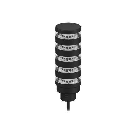 [808307] Tl50 Pro Tower Light, Beacon Black Housing: 5 Segment, TL50PBL5QP