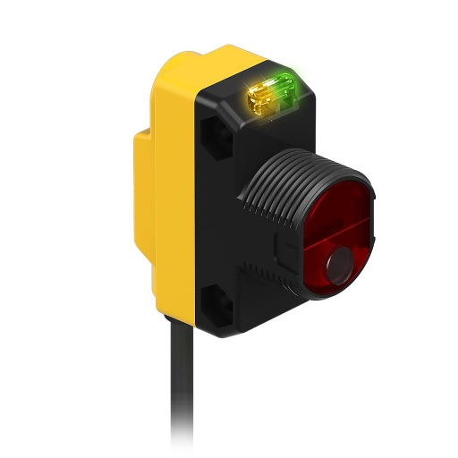 [QS18VP6LD] 73040 WORLD-BEAM QS18 Series: Laser Diffuse. Range: 300 mm; Input: 10-30 V dc. Output: Complementary Solid State PNP. 2 m (6.5 ft) Cable