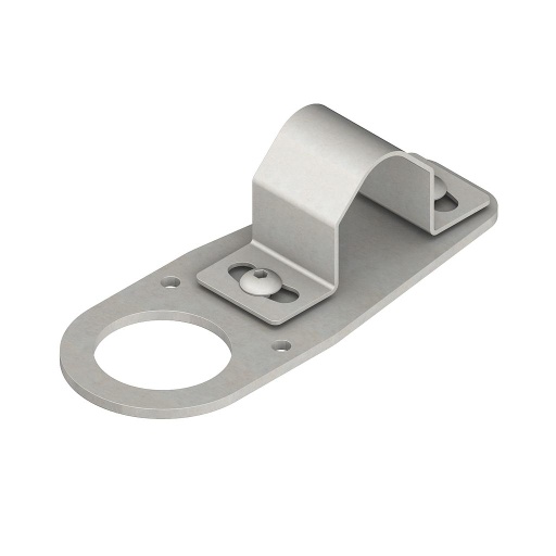 [75992] Bracket: V-Clamp Flat with Fasteners for Mounting Sensor with 30mm Threads to Pipe or Extrusions 32.6mm (1.28in), SMB30FVK