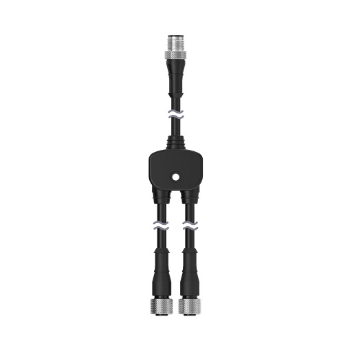 [802912] M12 Quick Disconnect Splitter Cordset, CSB-M1253.3M1281.6