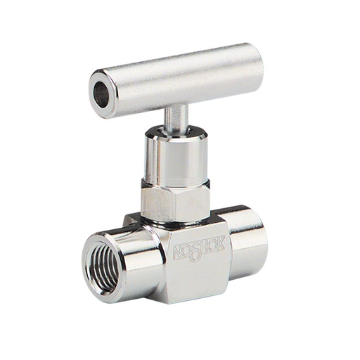 [101-FFC] 100 Series Mini, Hard Seat Needle Valve, 1/8" NPT, Female x Female, Steel, 0.172" Orifice