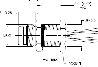 [U3-00670] FSSDWE D9S/T 455-1M, PROFIBUS CORDSET M12 MALE BULKHEAD TO DB9 90° MALE