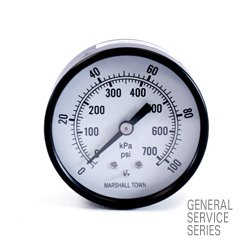 [GG20160C4] Marsh General Service Pressure Gauge 2", 160 PSI/KPa