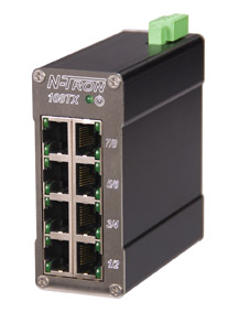 [108TX-HV] 100 Series, 8-Port, N-Tron 108TX HV Unmanaged Industrial Ethernet Switch