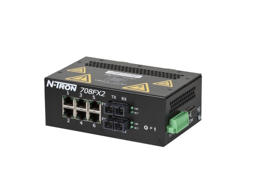 [708FXE2-SC-15] NT-700 Series, 8-Port, N-Tron 708FX2 Managed Industrial Ethernet Switch, SC 15km