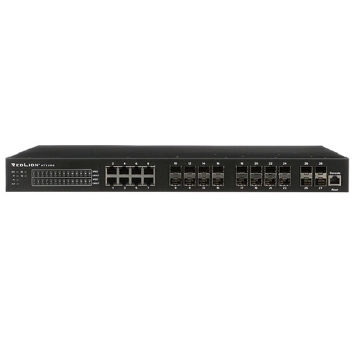 [NT328G-20SFP-AC1] NT-328G Series, 28-Port, NT328 Rackmount Managed Layer 3 Ethernet Switch, 20 SFP ports, Single AC