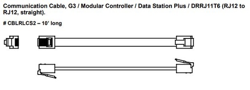 [CBLRLCS2] CABLE- Connects RJ12 To RJ12 STRAIGHT