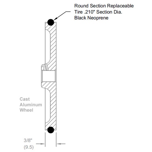 [TORF1000] Neoprene 1 Foot Tire