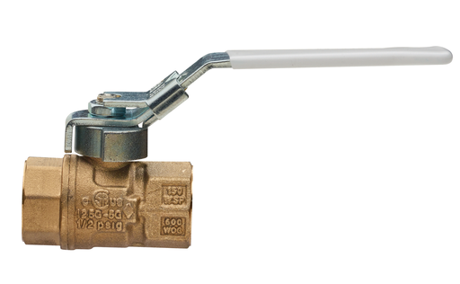 161L LF Lead Free Series, Full Port, Brass Ball Valve FNPT Threaded w/ Latch Lock Handle