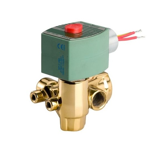 317 Series 1/4" Brass, 3/2 NC/NO, Quick Exhaust Solenoid Valve