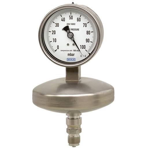 [532.54-ZZZE-TAGZ-GDA-UZ1ASZ-ZZZZZZZ3ZFH-UAZZZZZ2ZZZ] 532.5x Series 4" or 6" SS Dry Absolute Diaphragm Pressure Gauge, SS Wetted Parts, Pressure Vent