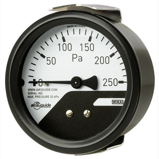 [A2G-MINI-DACC-ZZWX-IS1ZZZ] A2G-Mini Series 2.5" Differential Pressure Gauge for Ventilation & A/C