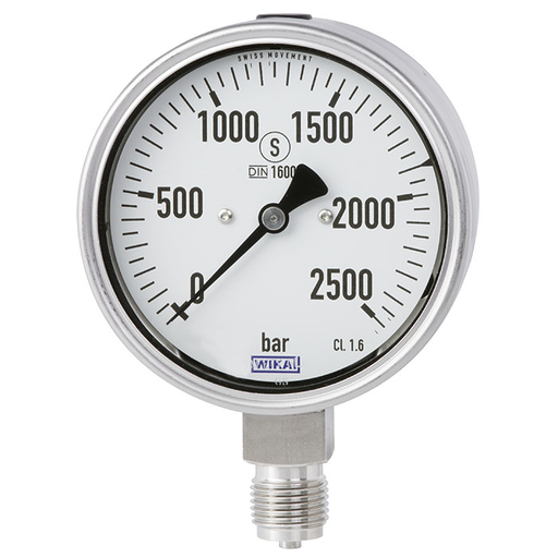 [PG23HP-S3-D-5H-E-PG621Z-GD-UZHZGZ-ZZZ2I13D2IYW01-UZZZZZZ23ZZZ] PG23HP-S Series 4" SS High Pressure Gauge w/Safety Pattern